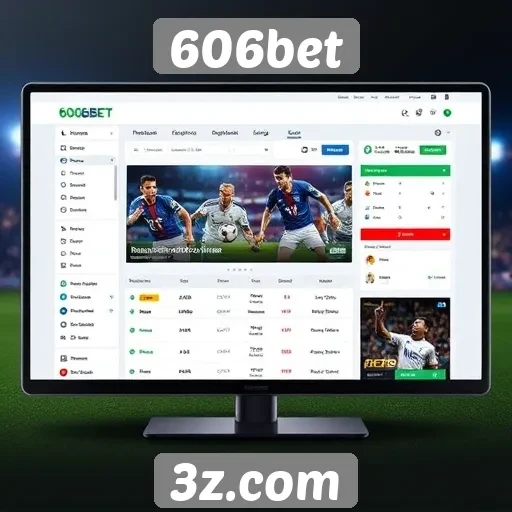 Análise da interface do usuário do site 606bet